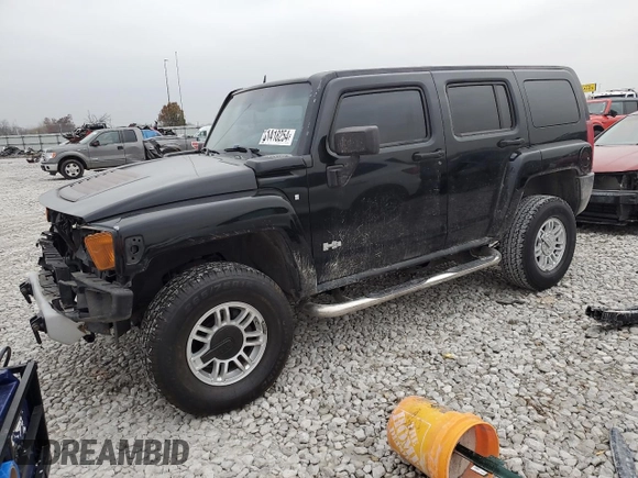 2008 Hummer H3 SUV with VIN 5GTEN13E188114275, listed as a Copart auction lot 81418254 with 196,190 mi miles and Salvage Title. Bid and sale history available at DreamBid. Image 1.