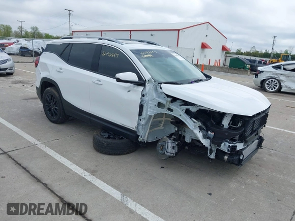 2024 GMC Terrain SLT z VIN 3GKALPEG5RL384887, wystawiony jako IAAI lot #42192857 z przebiegiem 4 267 mil mil oraz . Historia ofert i sprzedaży dostępna na DreamBid. Obrazek 1.