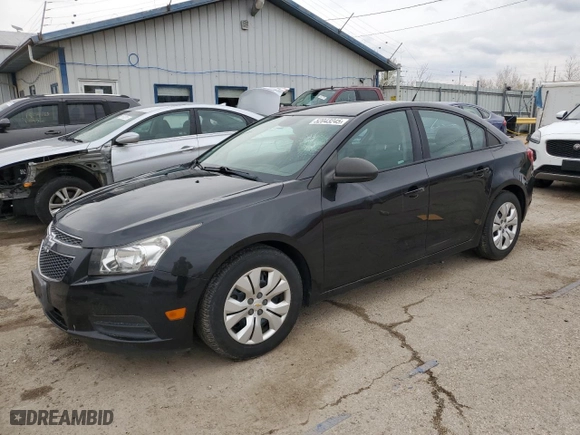 2014 Chevrolet Cruze LS with VIN 1G1PA5SH2E7282757, listed as a Copart auction lot 52043245 with 104,670 mi miles and Salvage Title. Bid and sale history available at carsss.com. Image 1.