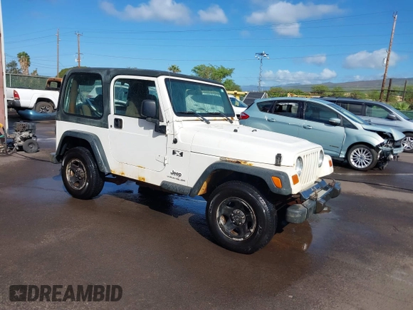 2004 Jeep Wrangler X z VIN 1J4FA39S04P747828, wystawiony jako IAAI lot #41484240 z przebiegiem Nie podano mil oraz . Historia ofert i sprzedaży dostępna na DreamBid. Obrazek 1.