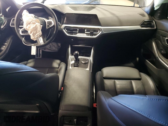 2022 BMW 3 Series M340i xDrive with VIN 3MW5U9J06N8C77498, listed as a Copart auction lot 50289925 with 39,537 mi miles and Salvage Title. Bid and sale history available at carsss.com. Image 8.