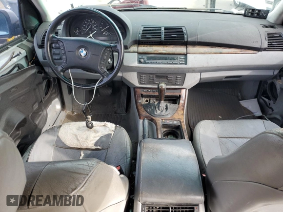 2002 BMW X5 3.0i with VIN 5UXFA535X2LP40070, listed as a Copart auction lot 67320264 with 217,246 mi miles and Non Repairable. Bid and sale history available at carsss.com. Image 8.
