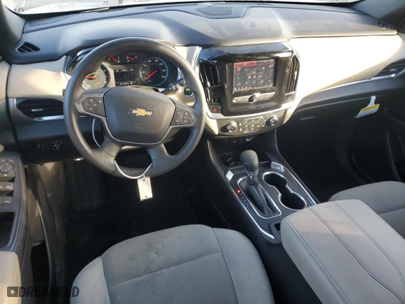 2022 Chevrolet Traverse LS with VIN 1GNERFKW7NJ128860, listed as a Copart auction lot 46322455 with 45,849 mi miles and Salvage Title. Bid and sale history available at carsss.com. Image 8.