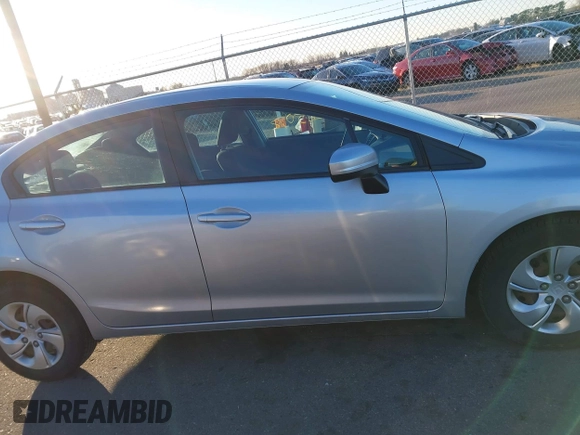 2014 Honda Civic Sedan LX with VIN 19XFB2F57EE083346, listed as a IAAI auction lot 41265072 with 164,121 mi miles. Bid and sale history available at carsss.com. Image 13.