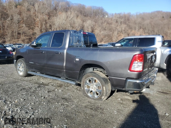 2021 Ram 1500 Big Horn with VIN 1C6SRFBT1MN831337, listed as a Copart auction lot 84891484 with 69,700 mi miles and Salvage Title. Bid and sale history available at carsss.com. Image 2.