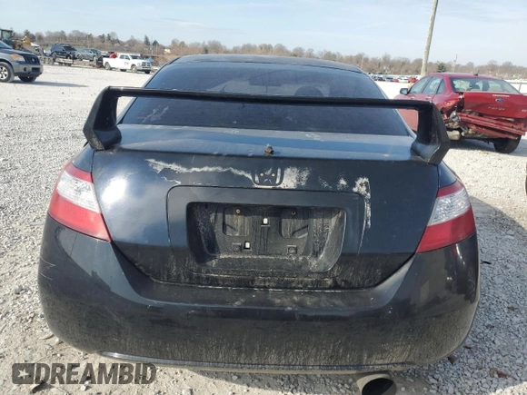 2008 Honda Civic Cpe Si with VIN 2HGFG215X8H702475, listed as a Copart auction lot 47208625 with 238,593 mi miles and Salvage Title. Bid and sale history available at carsss.com. Image 6.