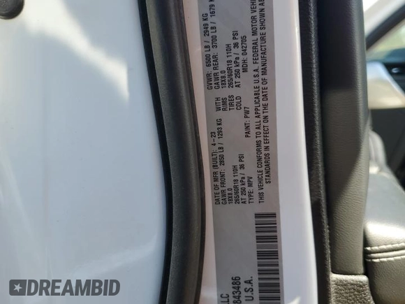 2023 Jeep Grand Cherokee Laredo z VIN 1C4RJJAG0P8843486, wystawiony jako Copart lot #50243525 z przebiegiem 5 874 mil mil oraz Czysty tytuł • Clean title. Historia ofert i sprzedaży dostępna na DreamBid. Obrazek 13.