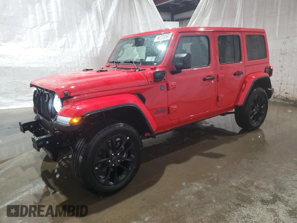 2025 Jeep Wrangler Sahara with VIN 1C4RJXP67SW577826, listed as a Copart auction lot 57946505 with 2,006 mi miles and Clean title. Bid and sale history available at DreamBid. Image 1.