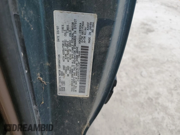 1997 Toyota T100 SR5 with VIN JT4UN24D6V0047147, listed as a Copart auction lot 54505115 with 198,535 mi miles and Clean Title. Bid and sale history available at DreamBid. Image 12.
