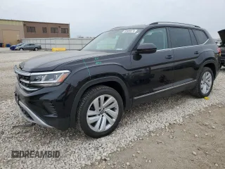 2021 Volkswagen Atlas SEL with VIN 1V2BP2CAXMC603447, listed as a Copart auction lot 50500474 with 52,691 mi miles and Salvage title. Bid and sale history available at DreamBid. Image 1.