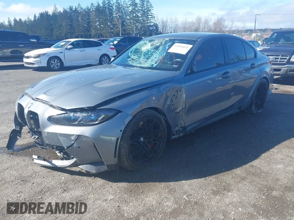 2023 BMW M3 Competition z VIN WBS33AY05PFR45136, wystawiony jako IAAI lot #41884851 z przebiegiem 6274 mil mil oraz . Historia ofert i sprzedaży dostępna na DreamBid. Obrazek 16.