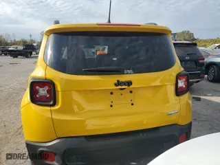 2017 Jeep Renegade Altitude with VIN ZACCJABH9HPF11117, listed as a Copart auction lot 77579434 with 108,347 mi miles and Salvage Title. Bid and sale history available at carsss.com. Image 6.