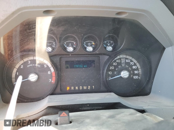 2012 Ford F-250 XL with VIN 1FTBF2A62CEB65027, listed as a Copart auction lot 87708765 with 119,132 mi miles and Salvage title. Bid and sale history available at DreamBid. Image 9.