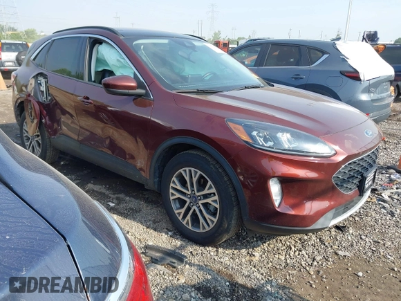2021 Ford Escape SEL with VIN 1FMCU9H60MUA61602, listed as a IAAI auction lot 42476639 with 81,688 mi miles and . Bid and sale history available at DreamBid. Image 1.