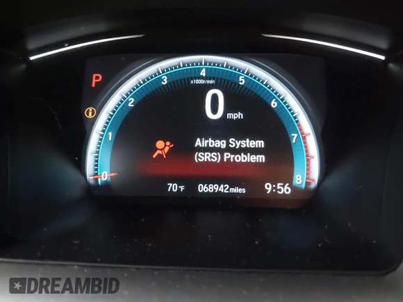 2018 Honda Civic Sedan EX with VIN 19XFC2F72JE034905, listed as a IAAI auction lot 40464574 with 68,942 mi miles. Bid and sale history available at carsss.com. Image 15.