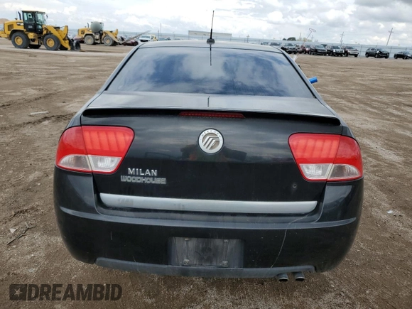 2010 Mercury Milan with VIN 3MEHM0HA1AR607674, listed as a Copart auction lot 54828535 with 105,753 mi miles and Salvage title. Bid and sale history available at DreamBid. Image 6.