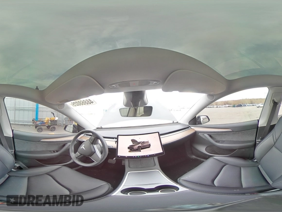 2024 Tesla Model Y Long Range with VIN 7SAYGAEE5RF038446, listed as a Copart auction lot 48868025 with 10,410 mi miles and Salvage Title. Bid and sale history available at DreamBid. Image 12.