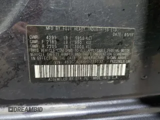 2017 Subaru Impreza Premium z VIN 4S3GTAB66H3711337, wystawiony jako Copart lot #53454715 z przebiegiem 131 102 mil mil oraz Szkoda całkowita • Salvage title. Historia ofert i sprzedaży dostępna na DreamBid. Obrazek 12.