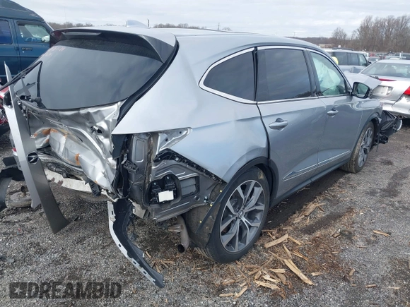 2022 Acura MDX Technology with VIN 5J8YE1H44NL019529, listed as a IAAI auction lot 41138080 with 17,757 mi miles and . Bid and sale history available at DreamBid. Image 4.