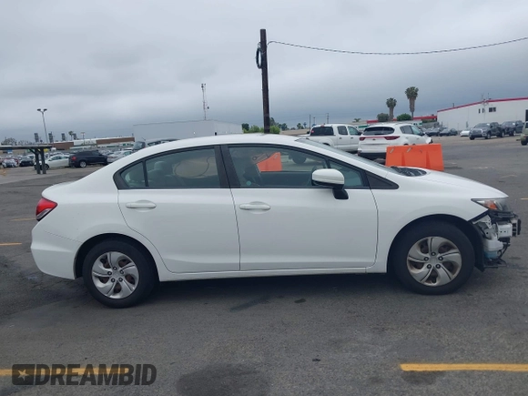 2015 Honda Civic LX with VIN 2HGFB2F53FH561723, listed as a IAAI auction lot 42163448 with 55,704 mi miles. Bid and sale history available at carsss.com. Image 14.