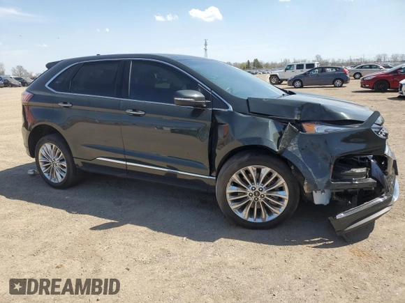 2022 Ford Edge Titanium с VIN 2FMPK4K95NBA33976, выставлен на аукционе Copart как лот 54392605 с пробегом 50 316 миль миль и Списание • Salvage title. История ставок и продаж доступна на DreamBid. Изображение 4.