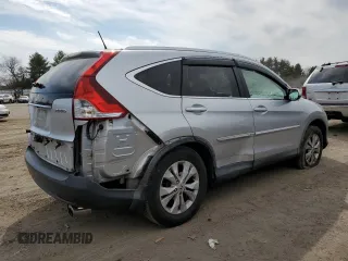 2013 Honda CR-V EX-L with VIN 2HKRM4H78DH645041, listed as a Copart auction lot 50028155 with 58,044 mi miles and Salvage Title. Bid and sale history available at DreamBid. Image 3.