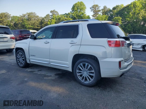 2016 GMC Terrain Denali z VIN 2GKFLVE3XG6181597, wystawiony jako Copart lot #57149325 z przebiegiem 133 687 mil mil oraz Czysty tytuł • Clean title. Historia ofert i sprzedaży dostępna na DreamBid. Obrazek 2.