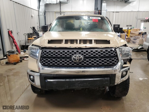 2018 Toyota Tundra 4WD SR5 with VIN 5TFDY5F19JX694736, listed as a Copart auction lot 43712665 with 0 mi miles and Salvage Title. Bid and sale history available at carsss.com. Image 5.