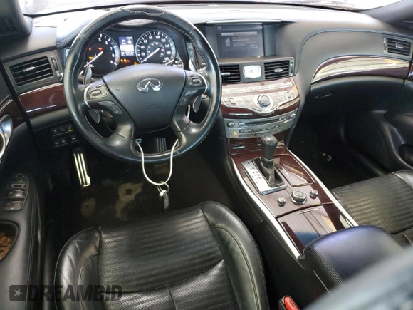 2017 Infiniti Q70 3.7 with VIN JN1BY1AP4HM741603, listed as a Copart auction lot 46548605 with 142,201 mi miles and Salvage Title. Bid and sale history available at DreamBid. Image 8.