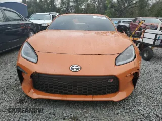 2023 Toyota GR86 10th Anniversary Special Edition with VIN JF1ZNBG13P9755173, listed as a Copart auction lot 45774915 with 6,934 mi miles and Salvage Title. Bid and sale history available at carsss.com. Image 5.