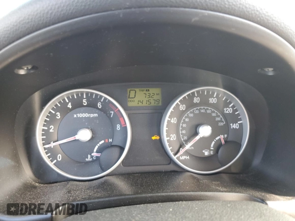 2007 Hyundai Accent SE with VIN KMHCN36C37U037995, listed as a Copart auction lot 51605085 with 141,579 mi miles and Non Repairable. Bid and sale history available at carsss.com. Image 9.
