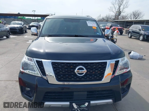 2018 Nissan Armada Platinum with VIN JN8AY2ND3J9050428, listed as a IAAI auction lot 41569768 with 128,904 mi miles. Bid and sale history available at carsss.com. Image 6.