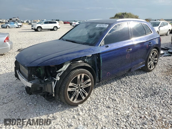 2018 Audi SQ5 Prestige with VIN WA1C4AFY6J2024887, listed as a Copart auction lot 69635524 with 71,905 mi miles and Salvage Title. Bid and sale history available at DreamBid. Image 1.