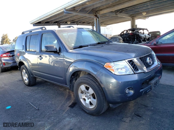 2008 Nissan Pathfinder S with VIN 5N1AR18U08C656826, listed as a Copart auction lot 59706093 with 225,454 mi miles and Salvage Title. Bid and sale history available at carsss.com. Image 4.