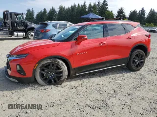 2020 Chevrolet Blazer LT z VIN 3GNKBHRSXLS588659, wystawiony jako Copart lot #65814845 z przebiegiem 50 827 mil mil oraz Szkoda całkowita • Salvage title. Historia ofert i sprzedaży dostępna na DreamBid. Obrazek 1.