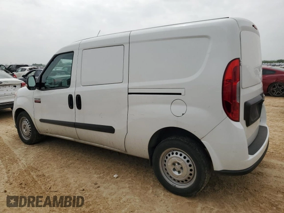 2022 Ram ProMaster City Cargo Tradesman with VIN ZFBHRFAB4N6Y48546, listed as a Copart auction lot 50493215 with 21,531 mi miles and Salvage title. Bid and sale history available at DreamBid. Image 2.