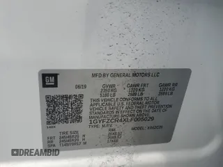 2020 Cadillac XT4 FWD Premium Luxury z VIN 1GYFZCR4XLF005029, wystawiony jako Copart lot #55274025 z przebiegiem 50 550 mil mil oraz Szkoda całkowita • Salvage title. Historia ofert i sprzedaży dostępna na DreamBid. Obrazek 13.