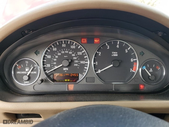 2000 BMW Z3 2.8L with VIN 4USCH3346YLF43480, listed as a Copart auction lot 81309814 with 137,361 mi miles and Salvage Title. Bid and sale history available at carsss.com. Image 9.