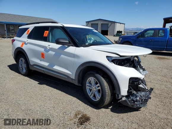 2024 Ford Explorer XLT with VIN 1FMSK8DH8RGA30655, listed as a Copart auction lot 53909485 with 0 mi miles and Salvage Title. Bid and sale history available at carsss.com. Image 4.