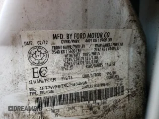 2012 Ford F-250 XL z VIN 1FT7W2BT8CEB34598, wystawiony jako Copart lot #55973615 z przebiegiem 222 947 mil mil oraz Szkoda całkowita • Salvage title. Historia ofert i sprzedaży dostępna na DreamBid. Obrazek 12.