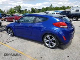 2012 Hyundai Veloster w/Red Int with VIN KMHTC6AD2CU048049, listed as a Copart auction lot 63796274 with 122,914 mi miles and Salvage title. Bid and sale history available at DreamBid. Image 2.