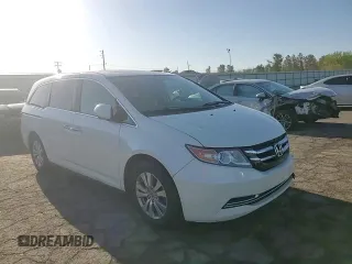 2014 Honda Odyssey EX-L with VIN 5FNRL5H61EB005740, listed as a Copart auction lot 54663595 with 118,971 mi miles and Salvage Title. Bid and sale history available at DreamBid. Image 14.