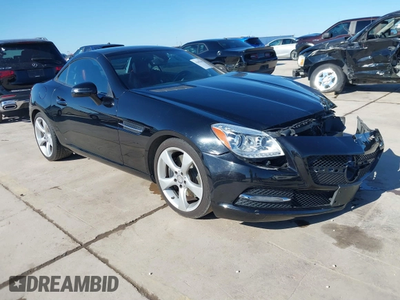 2012 Mercedes-Benz SLK-Class SLK 350 with VIN WDDPK5HA9CF036523, listed as a IAAI auction lot 41663366 with 65,722 mi miles. Bid and sale history available at carsss.com. Image 1.