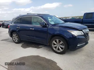 2016 Acura MDX w/Advance with VIN 5FRYD4H90GB017389, listed as a Copart auction lot 51211585 with 0 mi miles and Salvage Title. Bid and sale history available at carsss.com. Image 4.