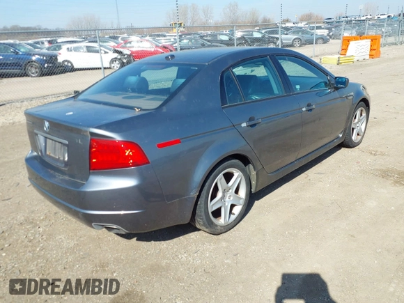 2005 Acura TL with VIN 19UUA66235A042756, listed as a IAAI auction lot 41722456 with 136,067 mi miles. Bid and sale history available at carsss.com. Image 4.