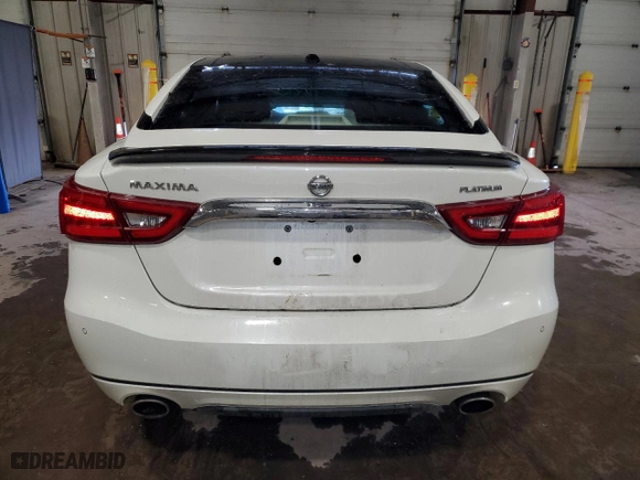 2018 Nissan Maxima SL with VIN 1N4AA6AP9JC408356, listed as a Copart auction lot 43389525 with 43,568 mi miles and Salvage Title. Bid and sale history available at carsss.com. Image 6.