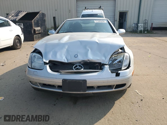 1999 Mercedes-Benz SLK-Class with VIN WDBKK47F9XF127582, listed as a Copart auction lot 71345494 with 187,302 mi miles and Salvage Title. Bid and sale history available at carsss.com. Image 5.