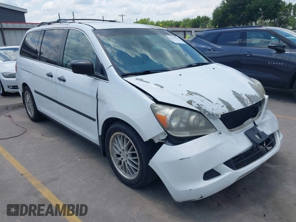 2007 Honda Odyssey LX with VIN 5FNRL382X7B135892, listed as a IAAI auction lot 42223231 with 204,054 mi miles and . Bid and sale history available at DreamBid. Image 1.
