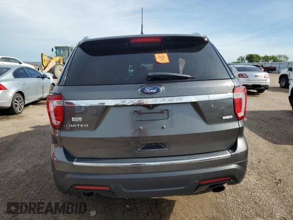 2018 Ford Explorer Limited с VIN 1FM5K8FH2JGA25577, выставлен на аукционе Copart как лот 60813395 с пробегом Не указан миль и Списание • Salvage title. История ставок и продаж доступна на DreamBid. Изображение 6.