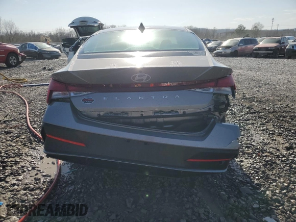 2024 Hyundai Elantra SE with VIN KMHLL4DGXRU799287, listed as a Copart auction lot 47866005 with 5,182 mi miles and Salvage Title. Bid and sale history available at DreamBid. Image 6.
